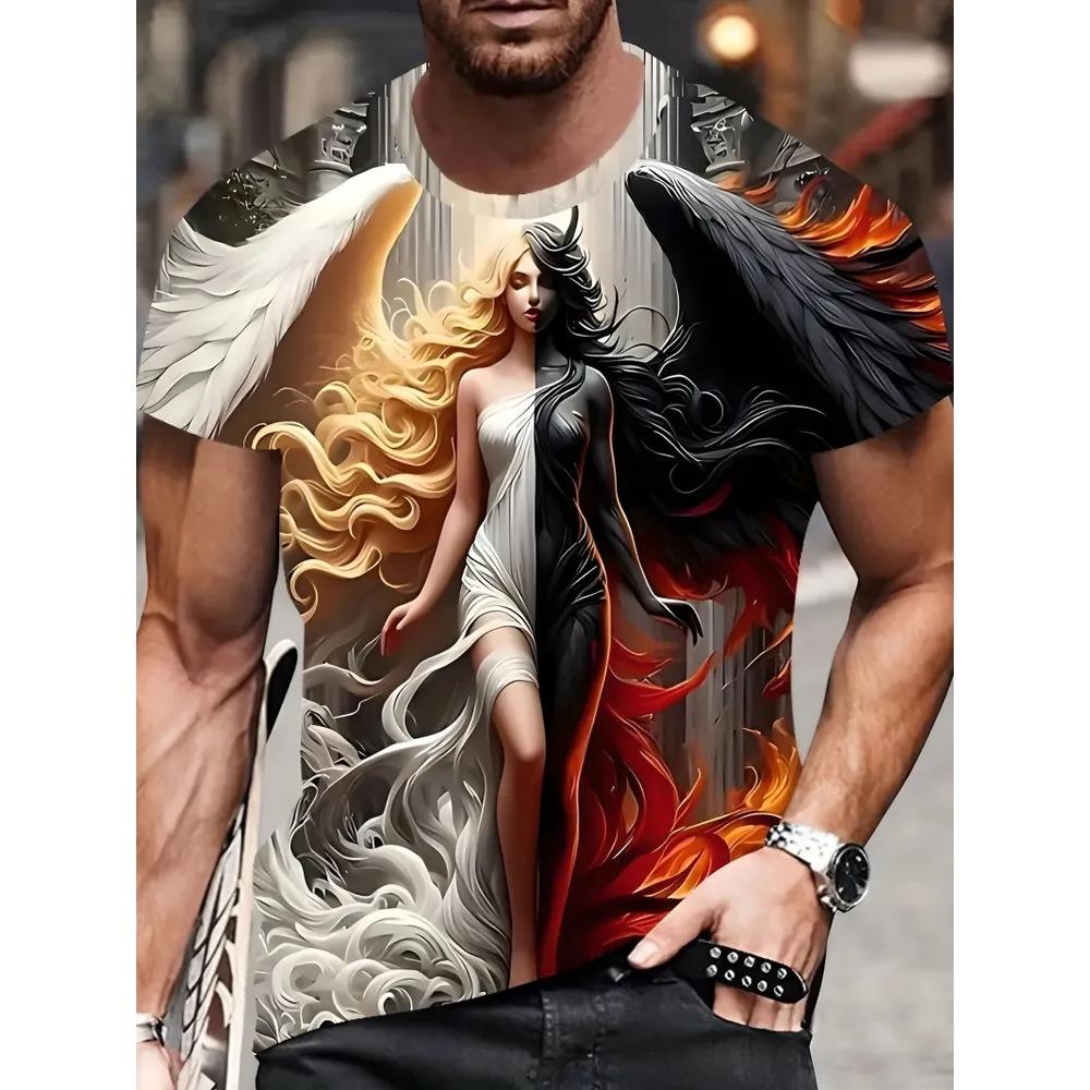 Men's 3D versatile casual top T-shirt