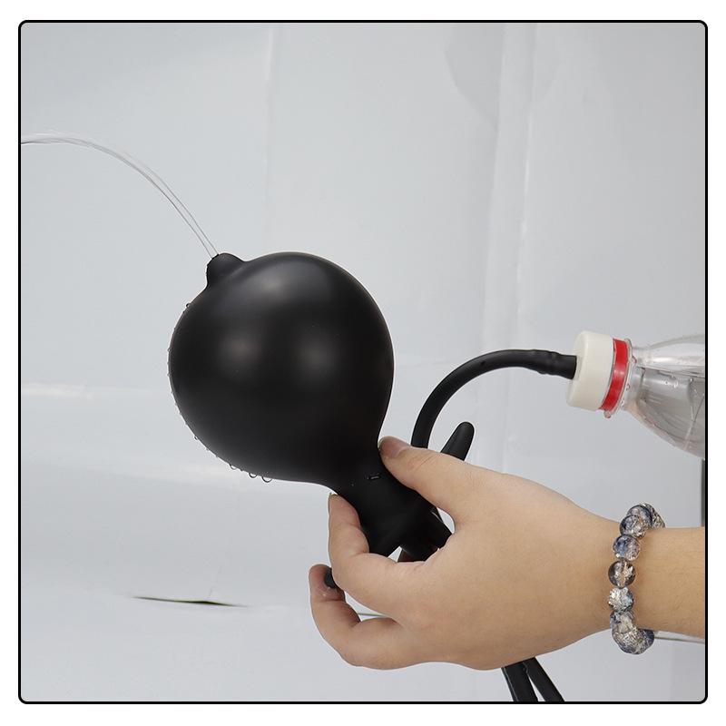 Inflatable Anal Plug and Cleaner with Beads - Adult Sex Toy.