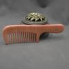 Niu Ling Golden Sandalwood Anti-Static Comb: Natural Sandalwood Massage Hair Care Gift for Friends and Family