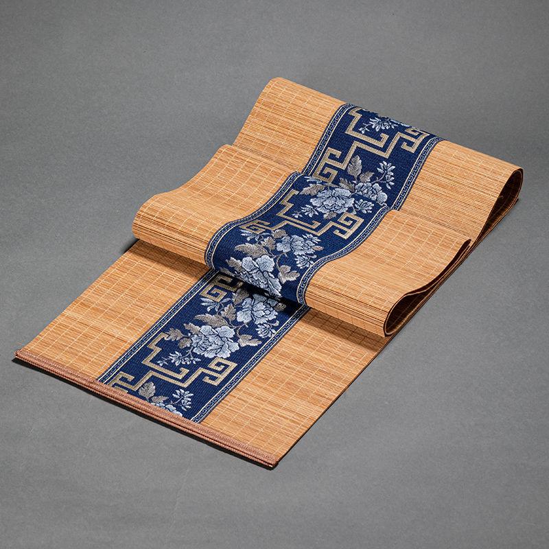 

Бамбуковая дорожка для стола, теплоизоляционная скатерть, винтажный китайский стиль, декоративная скатерть Camino De Mesa, бытовая противообрастающая пылезащитная крышка 30x60cm