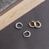 Europe Hot Selling 925 Sterling Silver Women Jewelry Hoop Earring 5A CZ Full Inlaid Geometry Fine Huugie Earrings