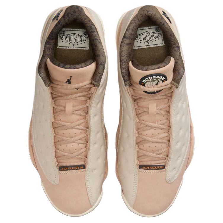 Air Jordan 13 Retro Low Dongdan Haferflocken Off Noir Hanf Kokosmilch Monarch Mittleres Olivgrün HV6922-100
