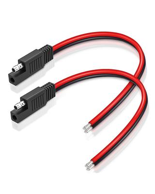 SAME CONNECTOR SAE CONNECTOR EXTENSION CABLE 2PCS SAE CABLE 14AWG 24V 10A SAE Power