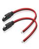 SAME CONNECTOR SAE CONNECTOR EXTENSION CABLE 2PCS SAE CABLE 14AWG 24V 10A SAE Power