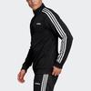 Adidas Essentials 3-Stripes Tricot Regular Fit Full Zip Track Jacket Men Black White DQ3070