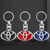 Car Keychain Car Emblem Gift With Key Ring Auto Accessories For TRD Toyota Crown Reiz Corolla Prada Alphard Yaris Camry GT86