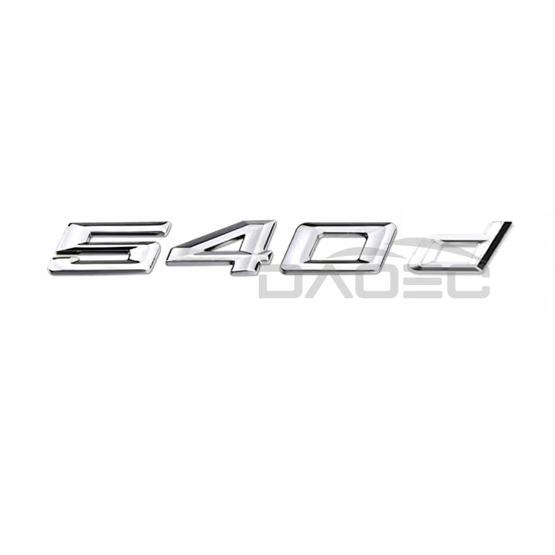 TRE22 Car 3D ABS Trunk Letters Logo Badge Emblem Decal Sticker For BMW 5 Series 520d 525d 528d 530d 535d 540d E39 E60 E61 F10 F11 G30