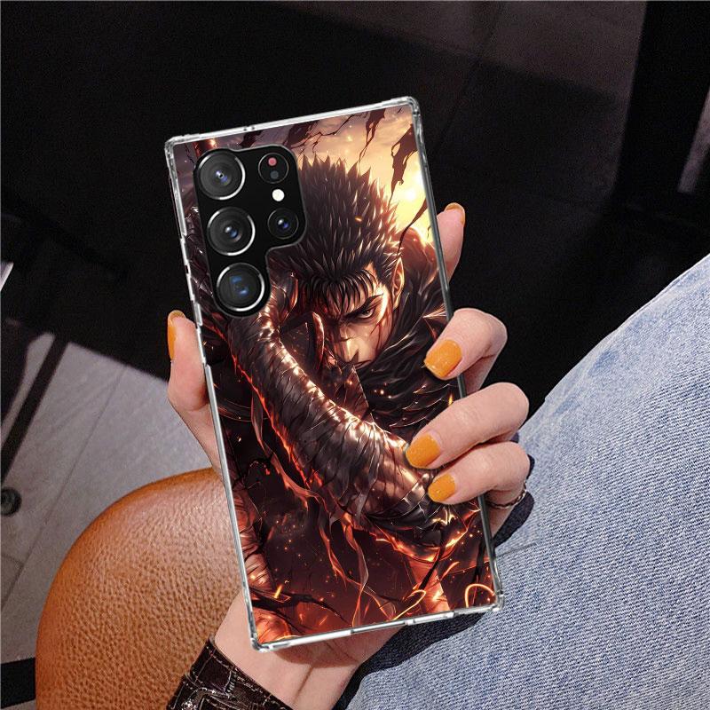 G-Guts B-Berserks Anime Phone Case For Samsung Galaxy S24 S25 Edge S26 Ultra S23 S22 S21 Plus S20 FE + Personalized Print Cover