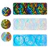 Easy To Clean Silicone Mold Name Plate Moulds Practical Lid Name Sheets Molds Silicone Resin Moulds for Cup Lid Labeling