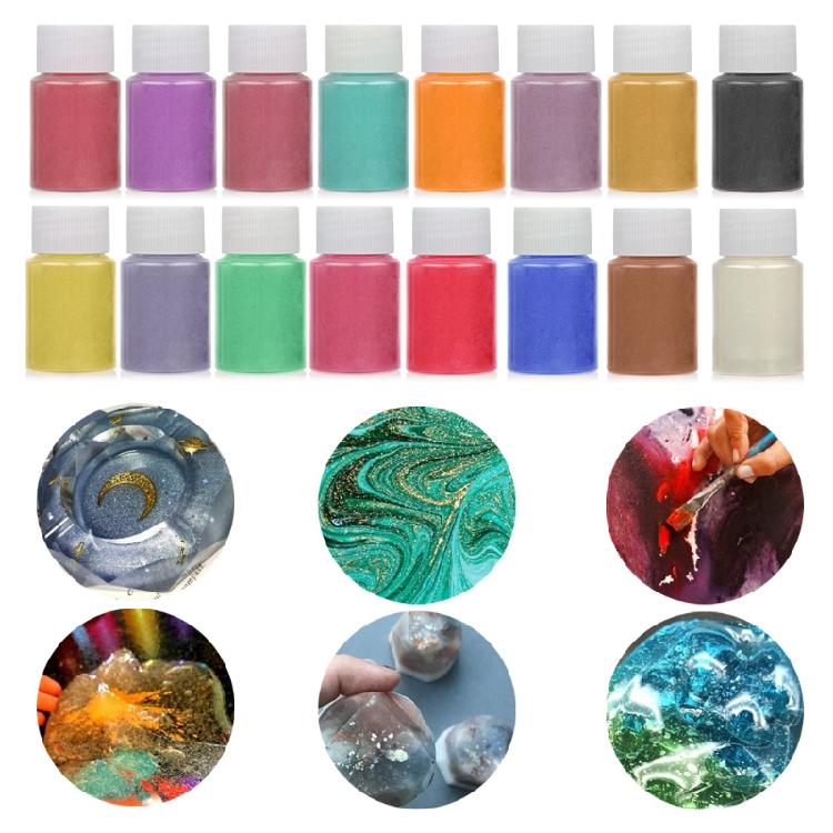 Kosmetisches perlmuttfarbenes natürliches Glimmermineralpuder Epoxidharzfarbe Perlenpulver