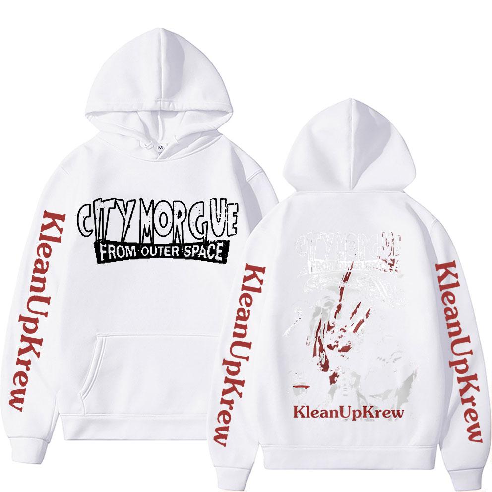 Rapper City Morgue Beidseitig Bedruckter Hoodie Herren Damen Hip Hop Harajuku Sweatshirt Zillakami Sosmula Hoodies Streetwear Oberteile