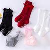 6 Pairs Breathable Kids Socks Long Big Bow Hosiery Cute Baby Knee Socks  1-3 Years Old