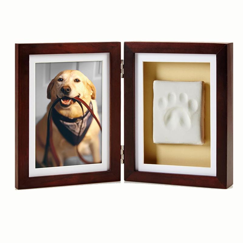 Porta-Retrato Memorial para Pets com Pegada - Presente DIY com Foto para Cães e Gatos