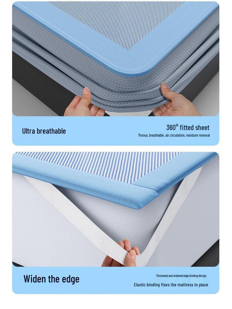 Kylmatta i is-siden - Mjuk, Snabbt kylande, Vikbar, Maskintvättbar för enkelsäng och dubbelsäng, Idealisk för sommarkomfort