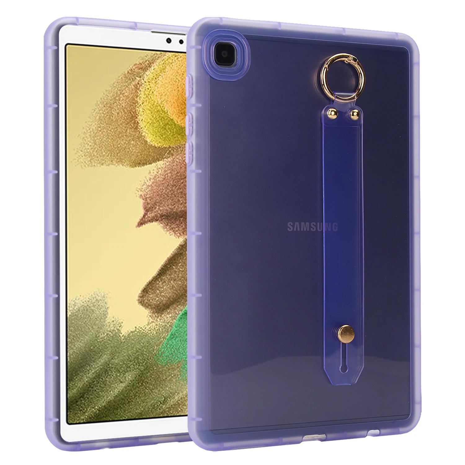 Étui de protection couleur bonbon Pour Samsung Tab A9 Plus S7 S8 A9 A8 A7 S6 Lite Tab A 8.0 Housse antichoc avec dragonne Tab A9 8.7inch