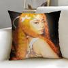 popular rapper Ice Spice Cushion Cover Soft  EasyWash Pillow Case  Versatile for Couch Bed Travel and Office