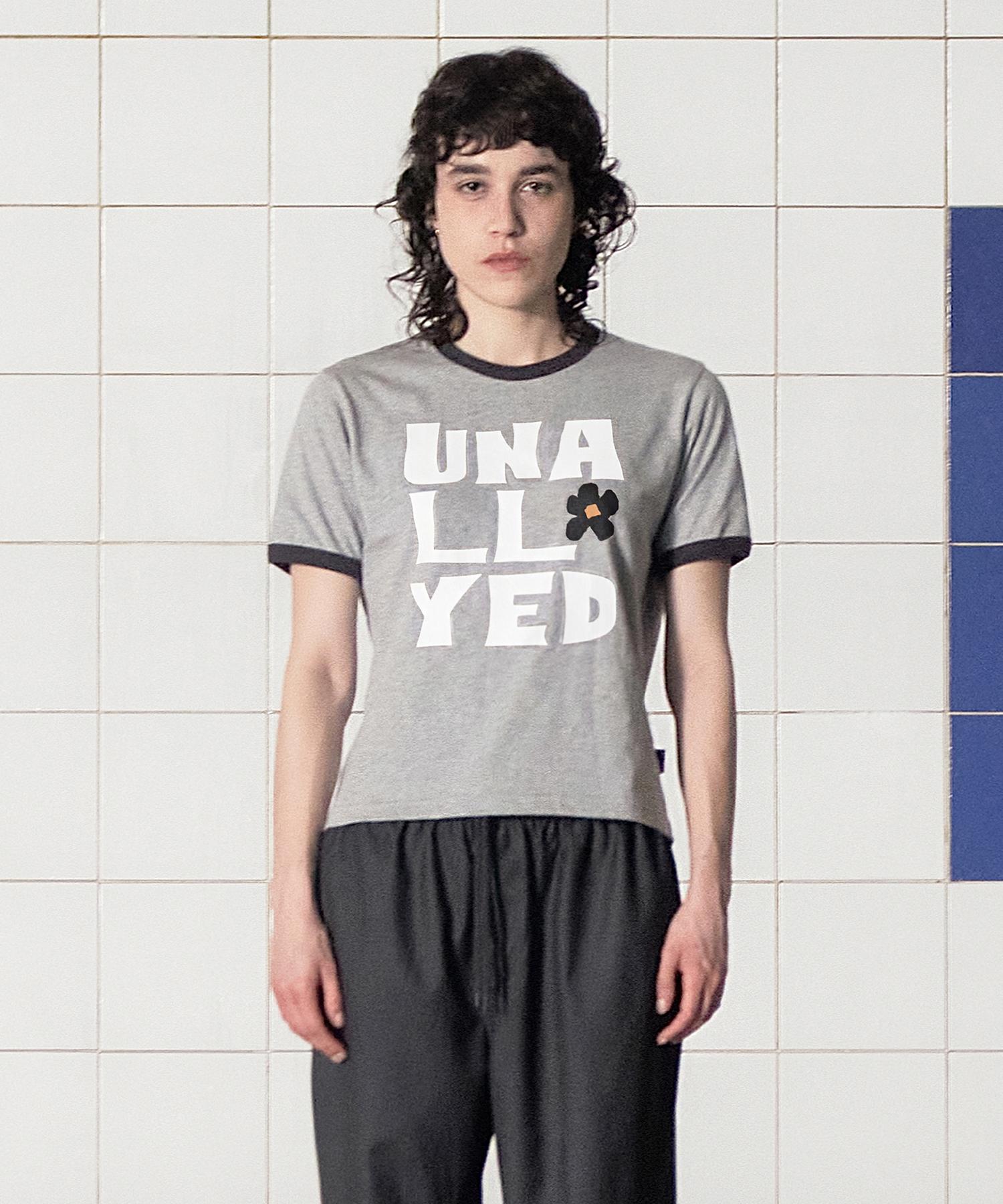 Analogoid Logo Ringer T-Shirt / Gray Grey/S(Women)