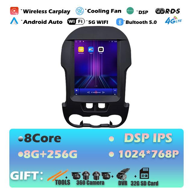 1024*768P For Ford Ranger 2012-2015 Carplay Android 14 Car Radio Multimedia Video Player Navigaion Head Unit Stereo 2Din Audio