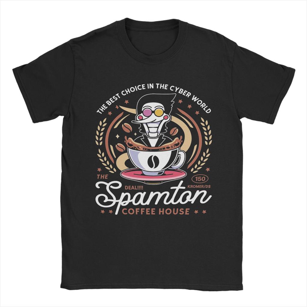Deltarune Spamton Merch Ralsei Floral TShirt for Unisex Awesome Cotton Tee Shirt Crew Neck Short Sleeve T Shirt 6XL Clothing