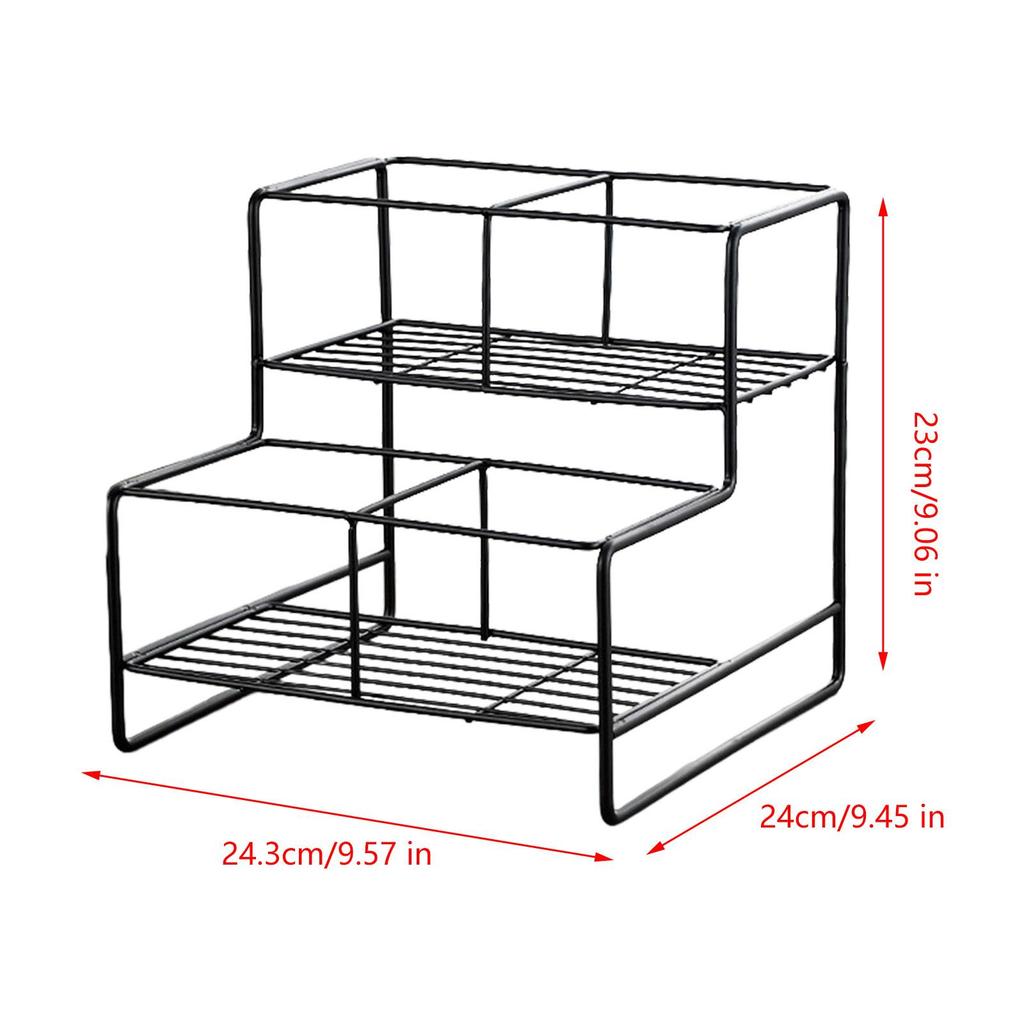 Coffee Syrup Rack Coffee Bar Accessories Easy to Clean Easy to Install Drink Bottle Holder Bar Organizer Kitchen Storage Rack