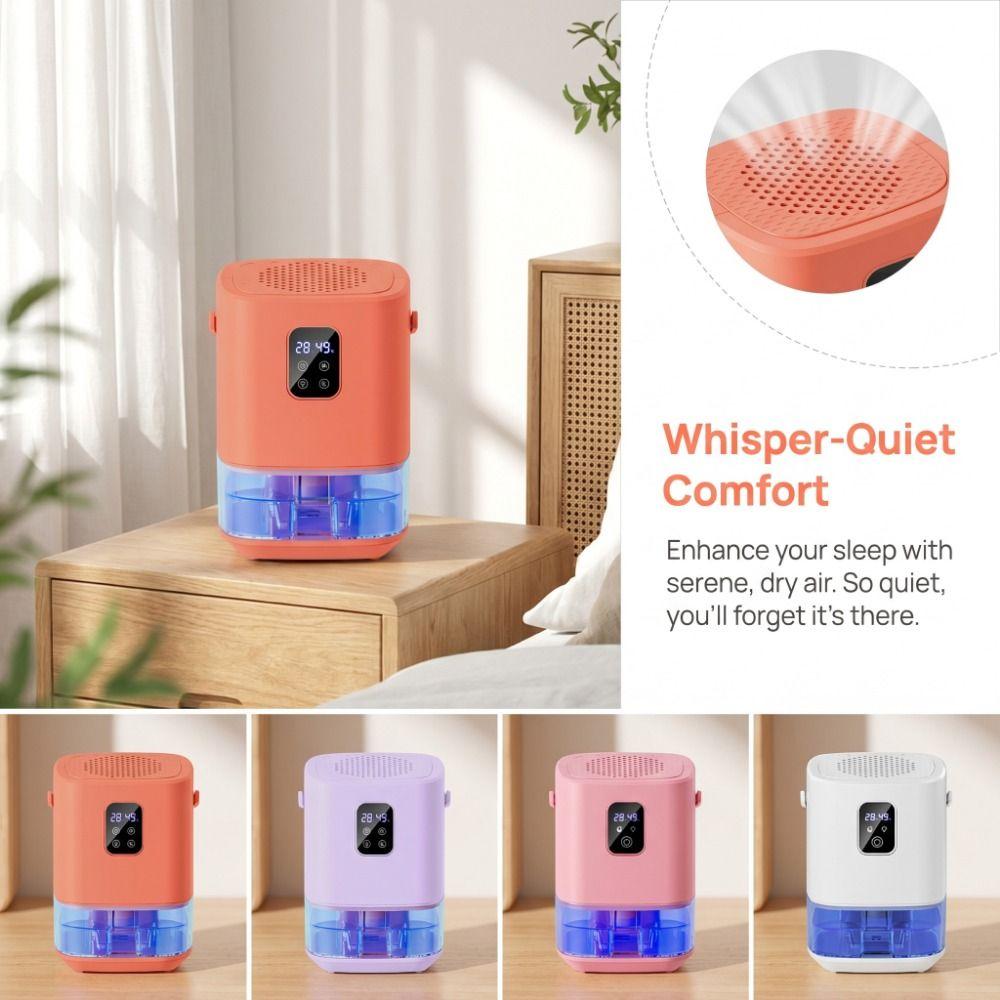Moisture-Proof Mini Quiet Dehumidifier 1.5L Damp Eliminator Air Dehumidifier Bathroom