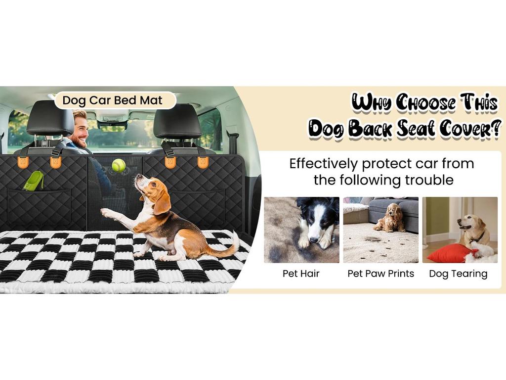 Plush Non-Slip Car Backseat Pet Cushion and Sofa Pad