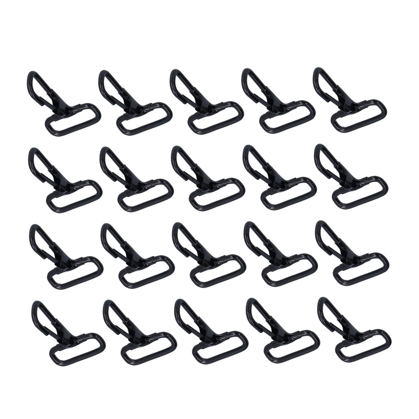 

20 шт. карабинов-клешней, черные застежки-крючки, фурнитура, аксессуары для сумок, рюкзаков