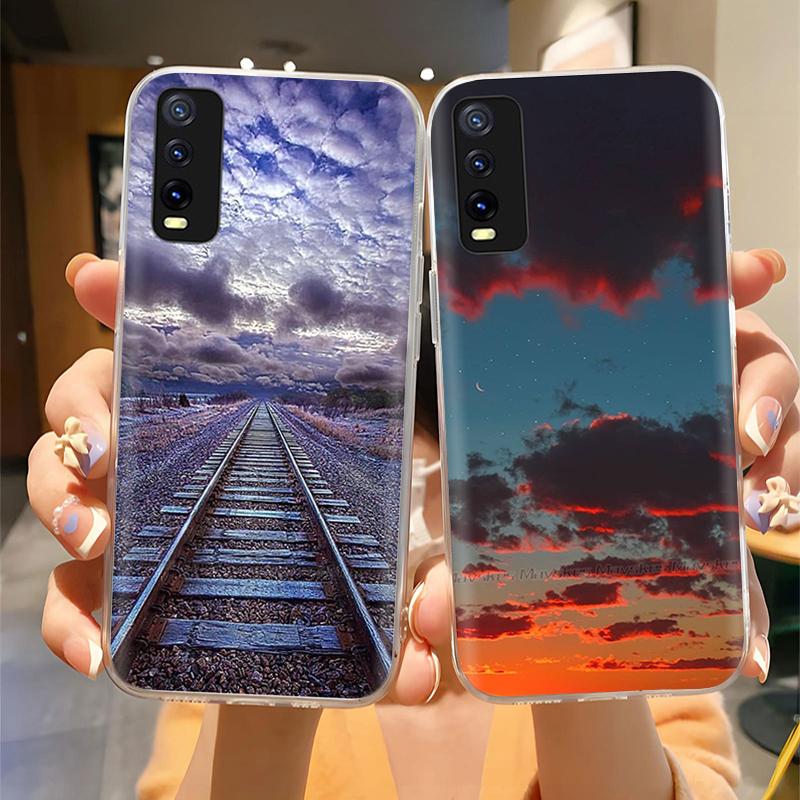 Pro Vivo V2027 V2028 V2029 Zadní kryt Vivo Y11S Y12s Y12a Y20 Y20s Y20i Pouzdro Roztomilý Kreslený Malovaný Funda Měkký TPU Silikonový Nárazník