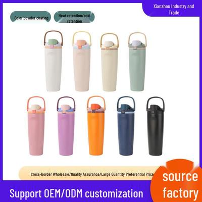Large-Capacity 30oz Stainless Steel Insulated Sports Water Bottle