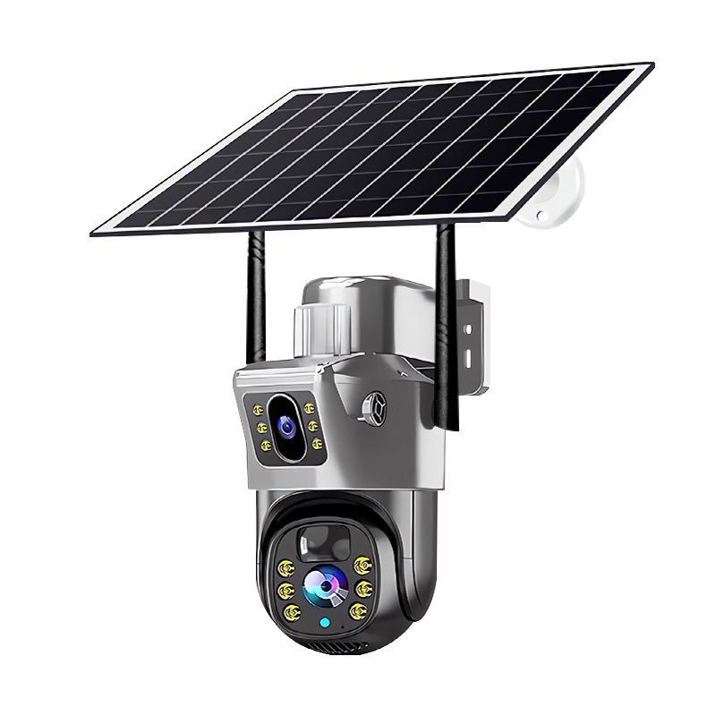 Solar-Powered Outdoor Night Vision Camera with HD Color & 4G Remote Control