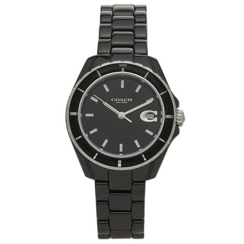 Coach Women's Preston 32mm Quartz Watch, Black, Ceramic, 14503805