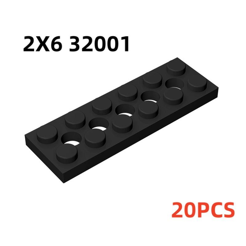 32001 3709 3738 Plate 2x6 2x4 2x8 with Holes Bricks Toys For Technical Buildings Blocks Toys For Children Gift 43857 DIY MOC