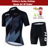 BH Kids Cycling Jersey Set Short Sleeve Children Bike Clothing Breathable Quick Dry Boys Summer Bicycle Wear Maillot Ciclismo