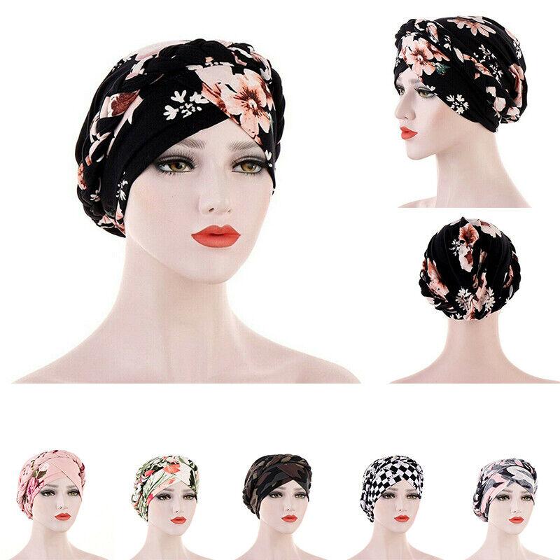 Women's Hat Chemo Cap Muslim Hair Loss Head Scarf Turban Head Wrap Covers