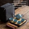 Portable Outdoor Ceramic Tea Set
