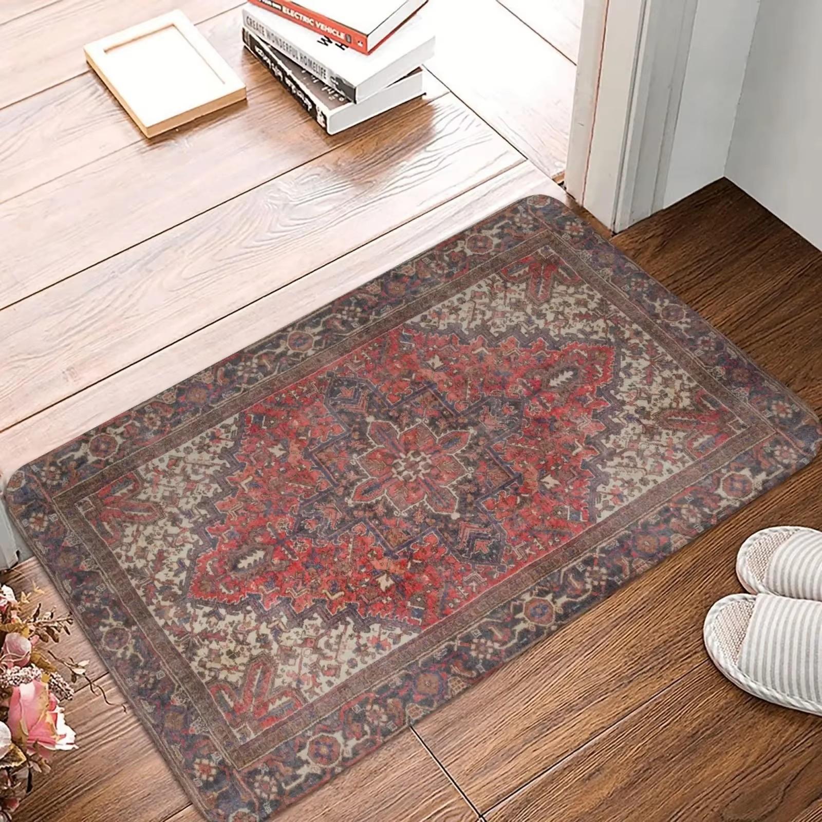 

Moroccan Ethnic Decorative Bathroom Mats Small Rugs Soft Kitchen Mats Home Living Room Carpets Entrance Door Mats 40x60cm