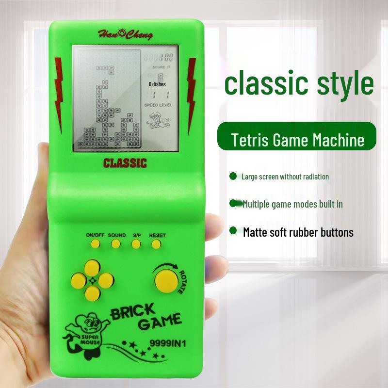 Retro Classic Handheld Tetris Game Console for Kids - Nostalgic Gift Toy