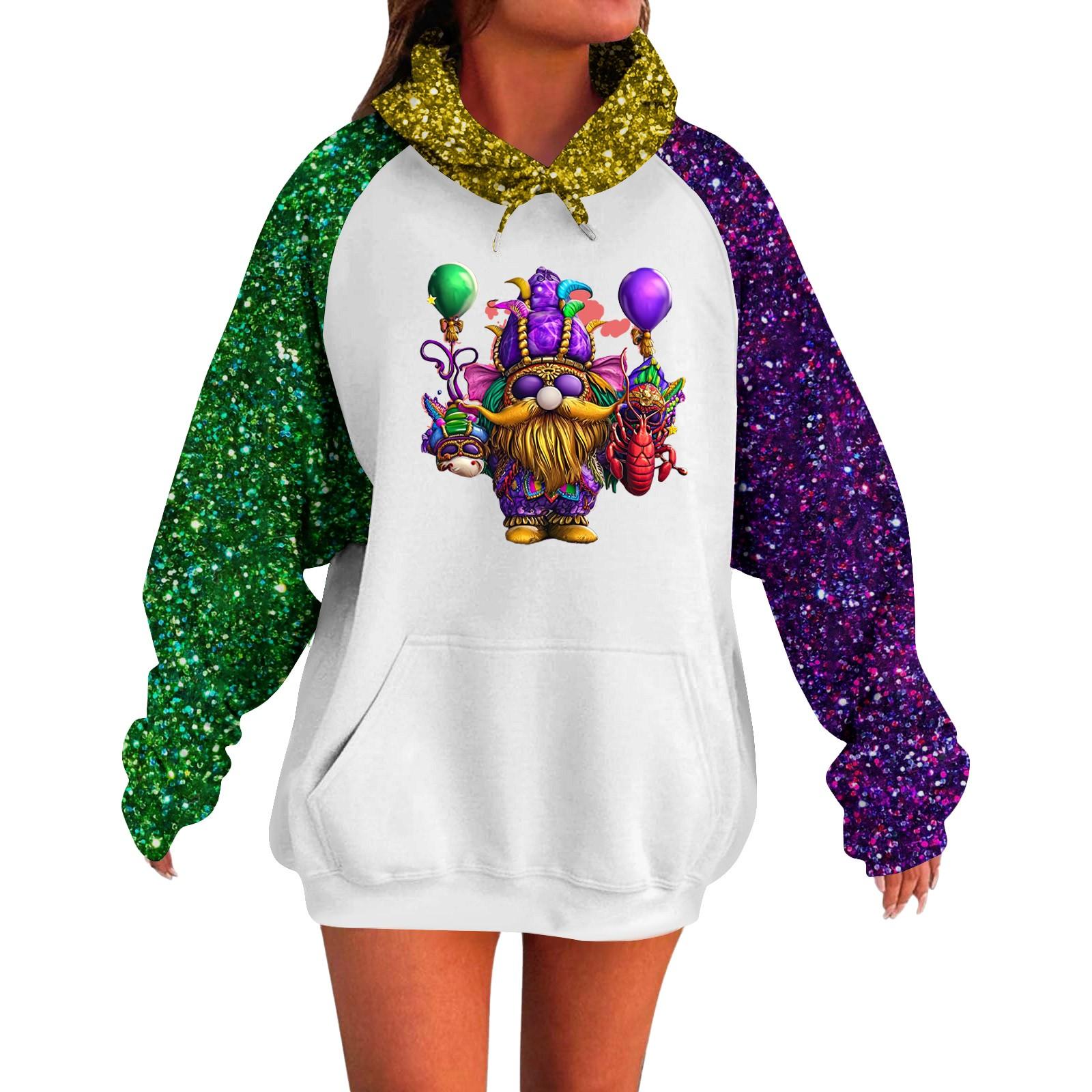 

Женская толстовка с капюшоном и длинными рукавами Carnival с очень большими плечами XS