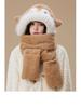 Penguin Ear Protection Hat, Scarf & Neck Warmer Women's 3-Piece Winter Set