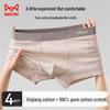 Mao Ren Men's 80s Undyed Cotton Antibacterial Boxer Briefs