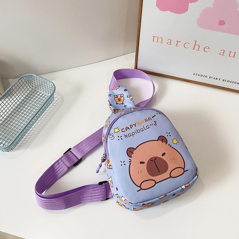 2025 New Children's Bag Cartoon Cute Baby Breast Bag Printed Mini Child Messenger Bag