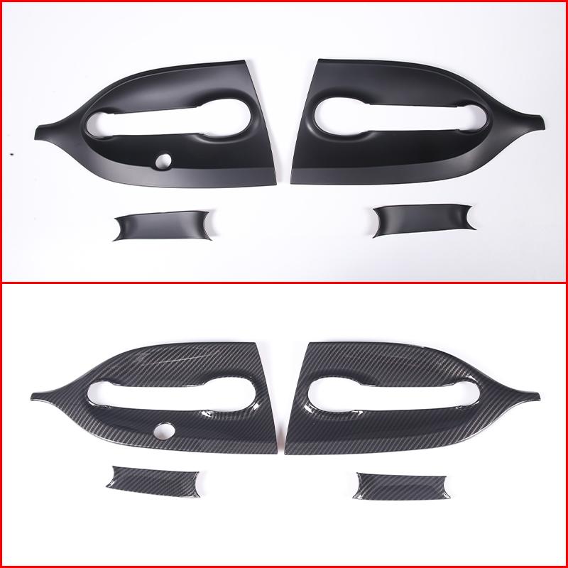 Für Mercedes Benz Smart 453 fortwo 2016-Auto Äußere Tür Schüssel Schutz Aufkleber Tür griff dekorative shell ABS