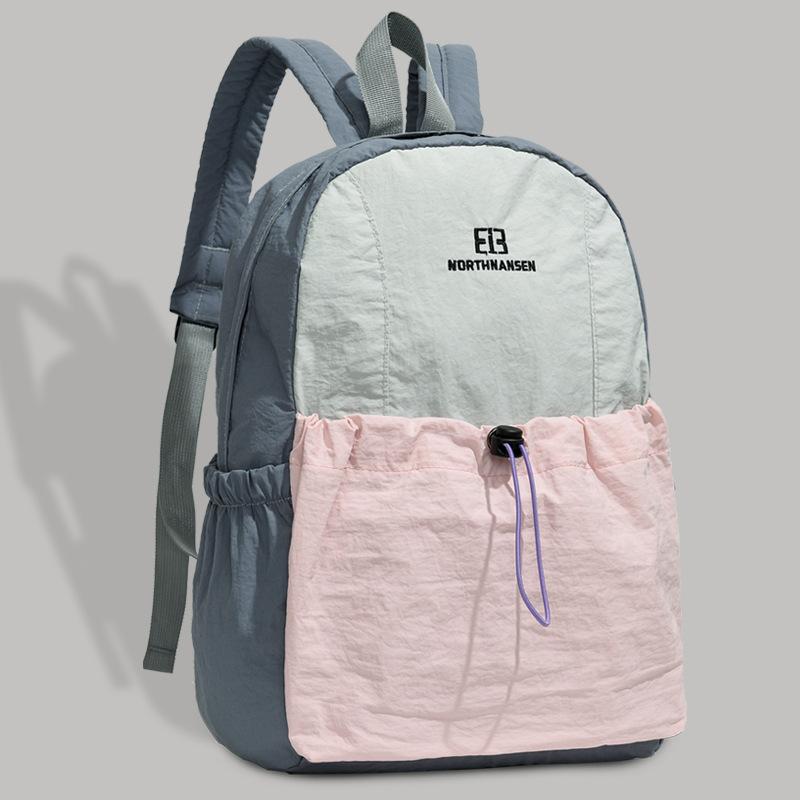Schoolbag New Versatile Waterproof Lightweight Backpack Women's Sports Outdoor Leisure Large Capacity Middle and High School Student School Bag