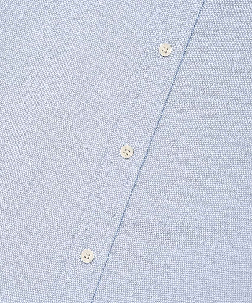 WACKY WILLY Wappen Oxford Short Sleeve Shirt Blue