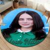 Billie Eilish Custom Name Round Area Rug,Carpet Rug for Living Room Bedroom Sofa Playroom Decor,Non-slip Floor Mat