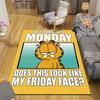 1Pc Not Friday Face Printed Flannel Rug Soft Non Slip Carpet for Bedroom Living Room Office Floor Outdoor Home Decor Xmas Gift Q180