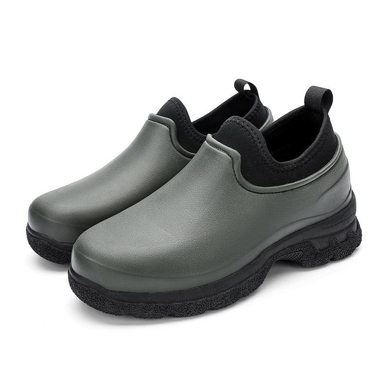 Large Waterproof Non-Slip Work Shoes for Men & Women - Perfect for Restaurants, Car Wash, and Rainy Conditions. Durable, Wear-Resistant Chef Footwear.
