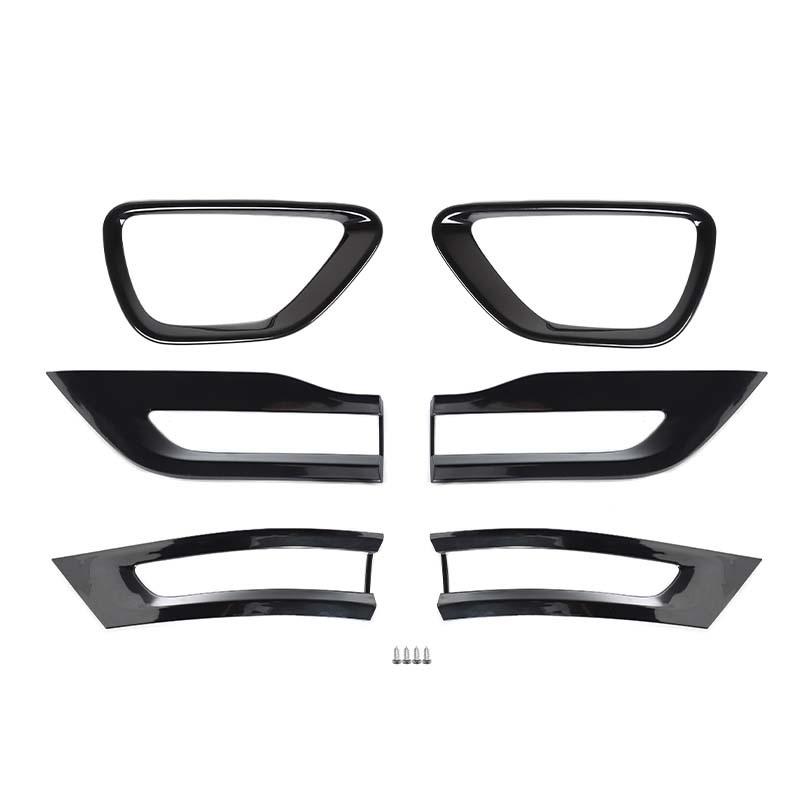 Car Front Fog Light Decoration Taillight Accessories Decorative Stickers For Jeep Grand Cherokee 2014-2017 Car Exterior Accessories, ABS Plastic