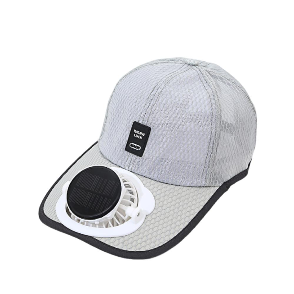Sun Protection Baseball Cap with Fan Strong Wind Breathable Mesh Sun Hat  Outdoor Travel