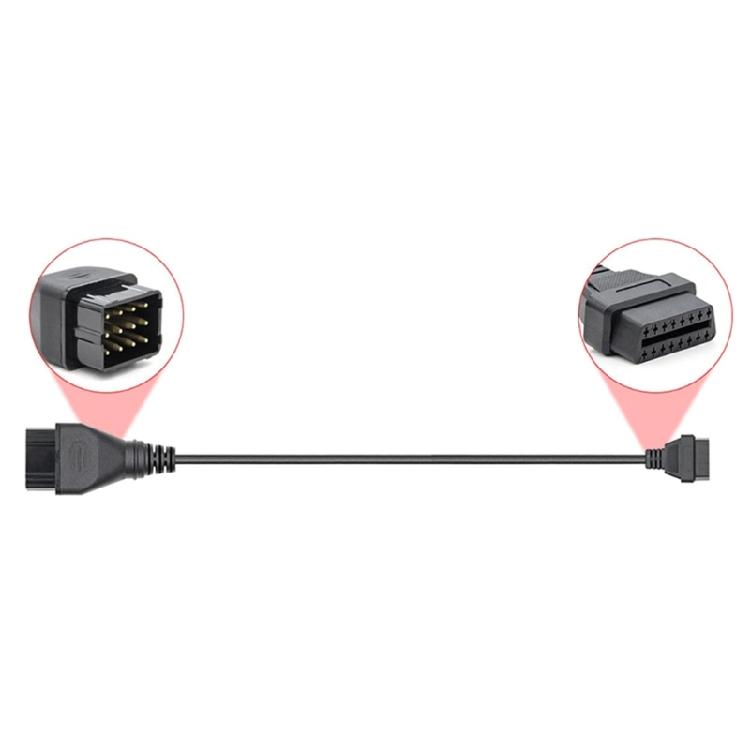 Professional Diagnostic Conversion Cable Cord Suitable for GAZ Truck Fault Detection Scanner Adapter Wire 12Pin To 16Pin